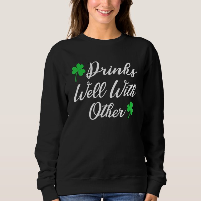 Camiseta Bebendo Engraçado Bebe Bem Com O (Frente)