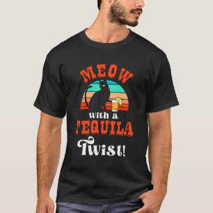 Camiseta Bebendo Engraçado Tequila Gato Sal Limão Bartenden