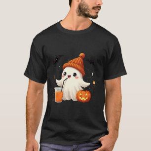 Camiseta Bebendo Fantasma Ghost Dia de as Bruxas engraçado 