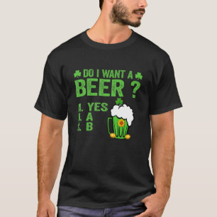 Camiseta Bebendo Hilário No Dia St Paddys Eu Quero Um
