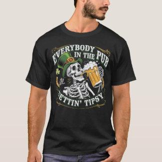 Camiseta Bebendo irlandês engraçado Tee Rua do dia de Patri