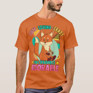 Camiseta Bebendo KawaiiCoffee FoLoving Louco Adorável