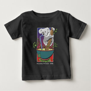 Camiseta Bebendo Koala, chá eucalyptus