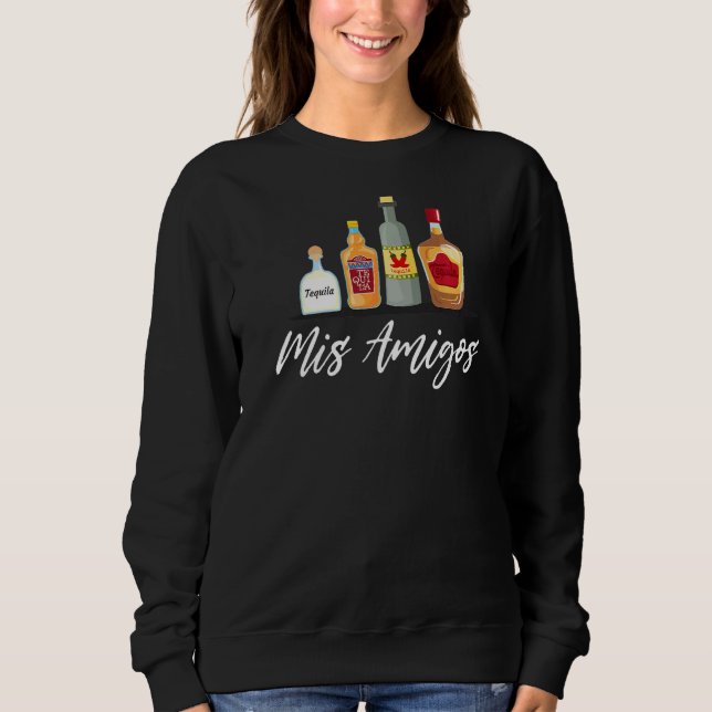 Camiseta Bebendo Mis Amigos Tequila Trendy Fiesta (Frente)