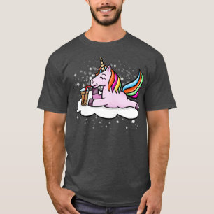 Camiseta Bebendo Unicorn Boba Milk Tea