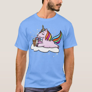 Camiseta Bebendo Unicorn Boba Milk Tea