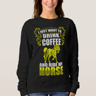Camiseta Bebendos De Café E Cavalos Anéis 1