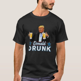 Camiseta Bebendos Presidentes Trump 4 de julho Funny Donald