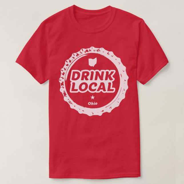 Camiseta Beber Artesanato local de Ohio Beer Boné (Frente do Design)