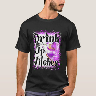 Camiseta Beber Bruxas Dia de as Bruxas engraçado Vinho De B