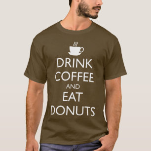 CAMISETA BEBER CAFÉ E COMER ROSQUINHAS