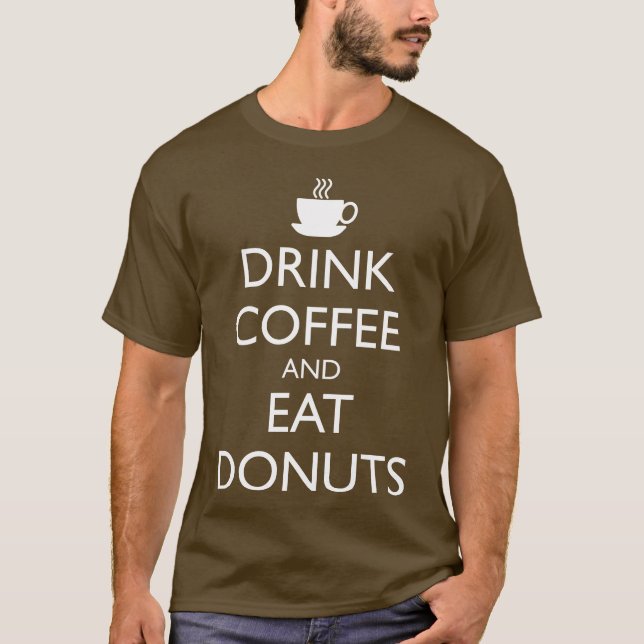 CAMISETA BEBER CAFÉ E COMER ROSQUINHAS (Frente)