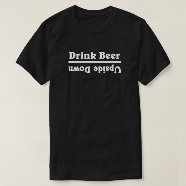 Camiseta Beber Cerveja para Baixo - (Frente do Design)