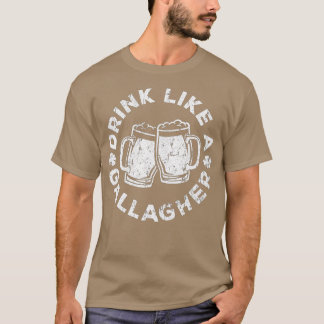Camiseta Beber Como Um Galagher Saint Patrick Day
