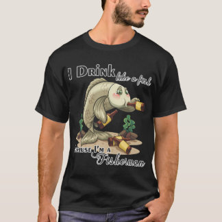 Camiseta Beber como um peixe