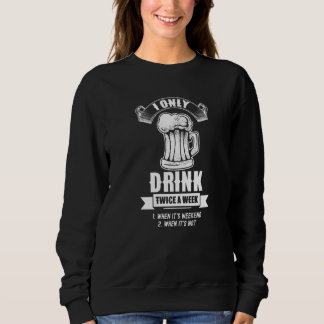 Camiseta Beber Duas Vezes Por Semana Bebida Álcool De Festa