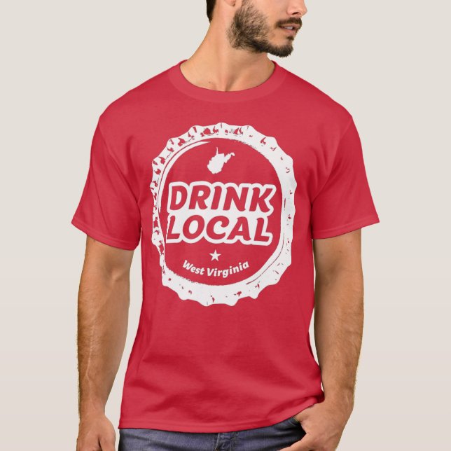Camiseta Beber o Boné de Garrafa de Cerveja do Artesanato O (Frente)