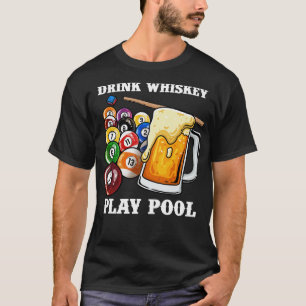 Camiseta Beber Piscina Brincadeira Engraçado Bilhetes Branc