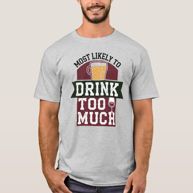 Camiseta 🎄 Beber Um Natal Muito Engraçado (Frente)