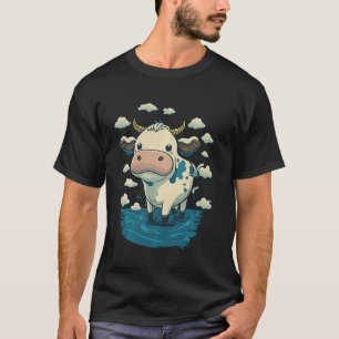 Camiseta Bebês Bovinos Fofos em Bezerros e Bezerrinhos