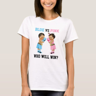 Camiseta Bebês Boxeadores Revelação de Gênero Menino ou Men