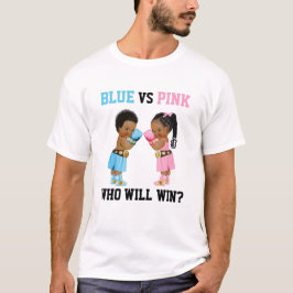 Camiseta Bebês Boxeadores Revelação de Gênero Menino ou Men