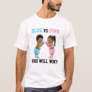 Camiseta Bebês Boxeadores Revelação de Gênero Menino ou Men