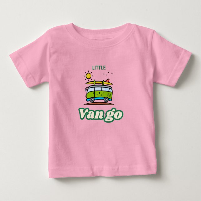 Camiseta Bebês/camisa rosa divertida (Frente)