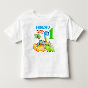 Camiseta Bebês dinossauros festa de aniversário infantil