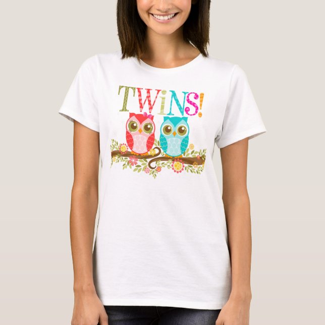 Camiseta Bebês - Gêmeos-Meninos - Camisa-Maternidade (Frente)