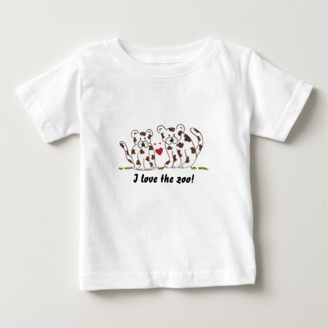 Camiseta Bebês Leopardo (Frente)