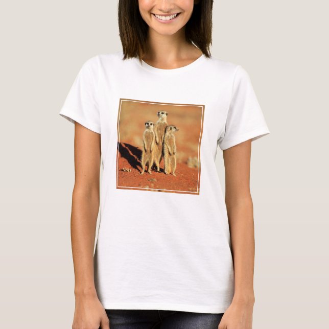Camiseta Bebês Mais Pobres | 3 Meerkats (Frente)