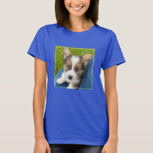 Camiseta Bebês Mais Pobres   Baby Corgi no meu colo