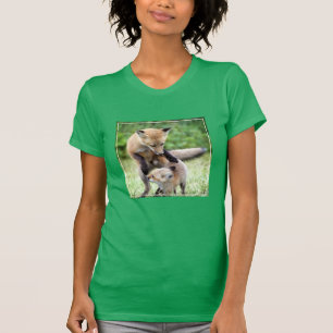 Camiseta Bebês Mais Pobres   Kit Fox Adorável e Mama