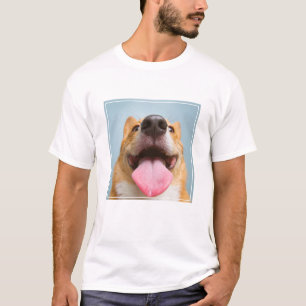 Camiseta Bebês Mais Pobres Língua Corgi