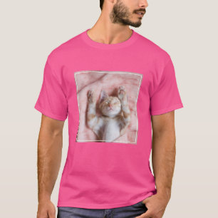 Camiseta Bebês Mais Pobres   Pequeno Gato De Laranja