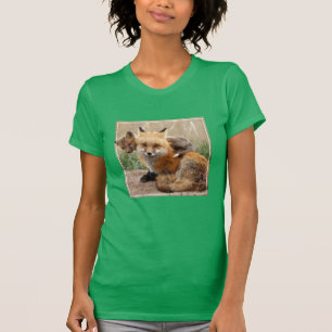 Camiseta Bebês Mais Pobres Raposa vermelha e bebê