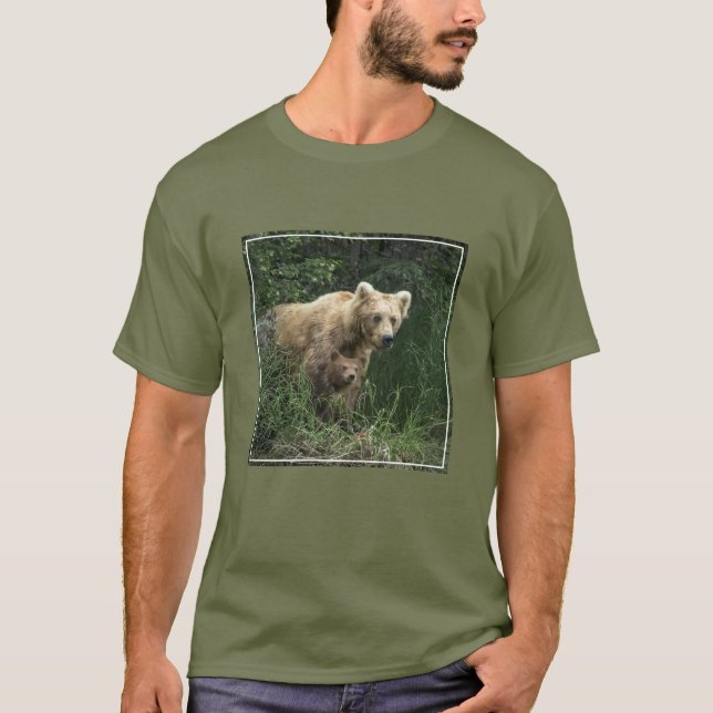 Camiseta Bebês Mais Pobres | Urso-Da-Mama E Cubos (Frente)