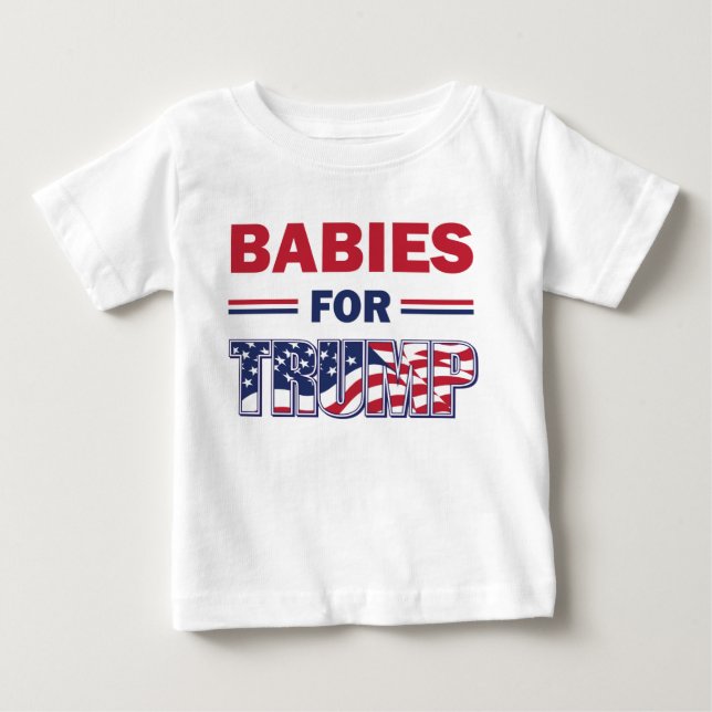 Camiseta Bebês para Trump (Frente)