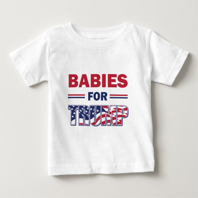 Camiseta Bebês para Trump (Frente)