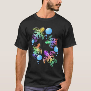 Camiseta Bebês Tartarugas Presentes Crianças E Adultos Tart