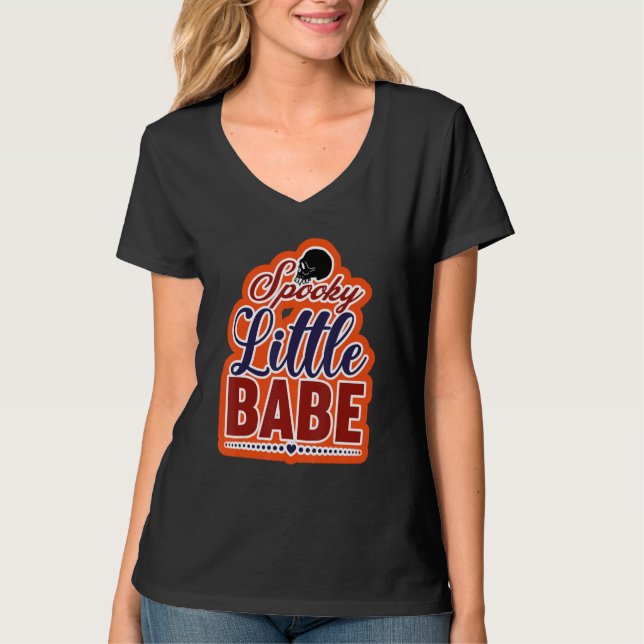 Camiseta Bebêzinho Assustador de Halloween (Frente)
