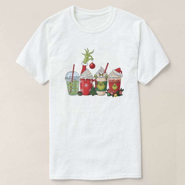 Camiseta Bebida de Café Verde (Frente do Design)