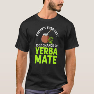 Camiseta Bebida de Chá de Folhas de Yerba Mate Argentina Pó
