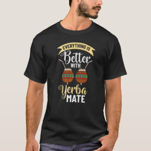 Camiseta Bebida de Chá de Yerba Mate Folhas Argentina Pó Xí