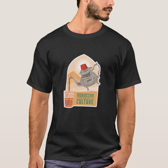 Camiseta Bebida de chá marroquina (Frente)