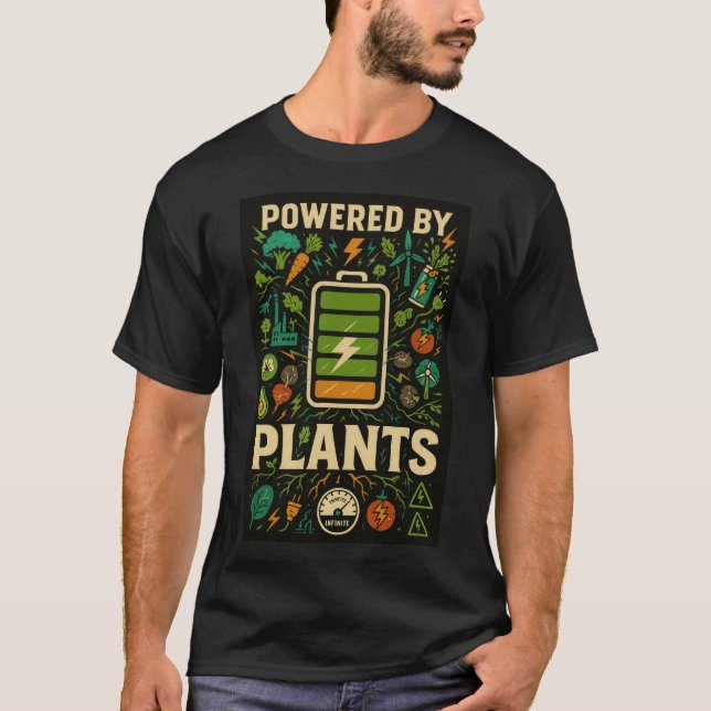 Camiseta Bebida de energia retrorativa pode conter elemento (Frente)
