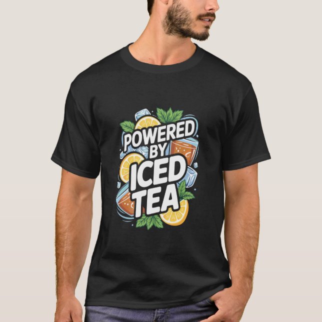 Camiseta Bebida de Fatia de Limão de Chá Gelado (Frente)
