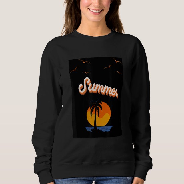 Camiseta Bebida de verão ensolarada e relaxe (Frente)