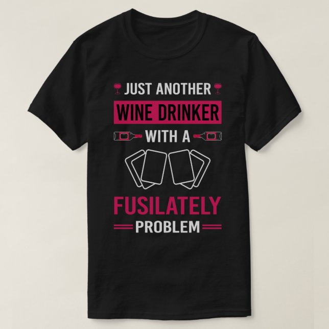 Camiseta Bebida De Vinho Fusilatamente (Frente do Design)